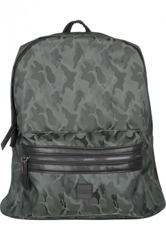 Rucsac, Imprimeu camuflaj, Verde olive, 100% poliester, Urban Classics, btcu1119 Rucsac, Imprimeu camuflaj, Verde olive, 100% poliester, Urban Classics, btcu1119