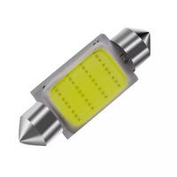 Bec led c5w, plasma, model SuperFlux , culoare alb pur 6000 k, lungime 39 mm, model 2019