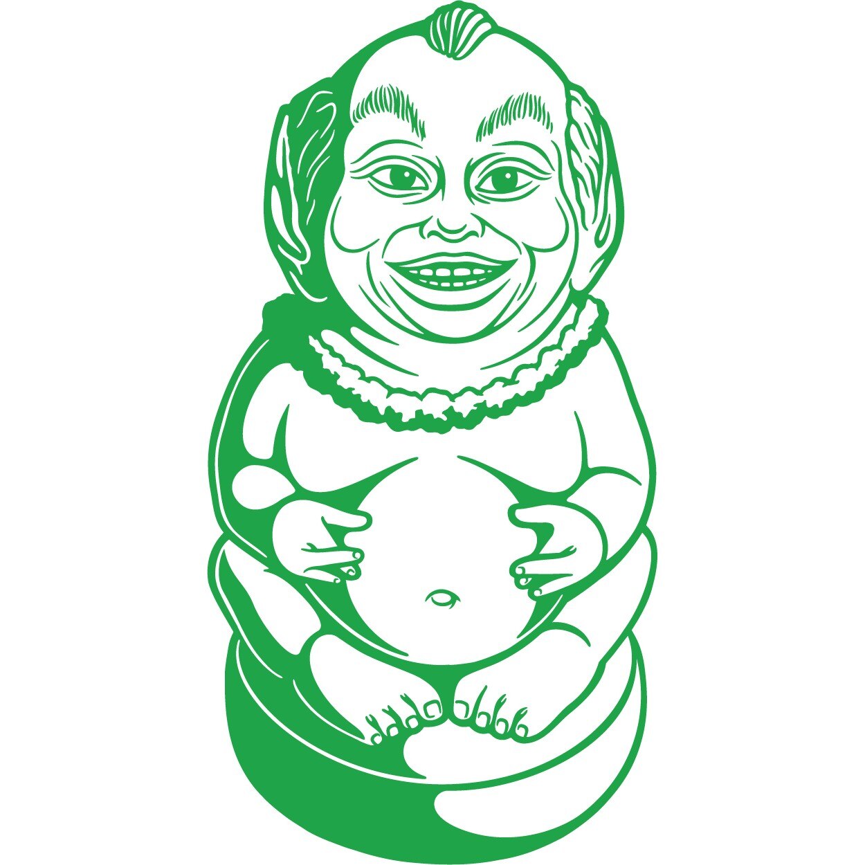 Totem India - Sticker Decorativ - Verde - 62 x 120 cm