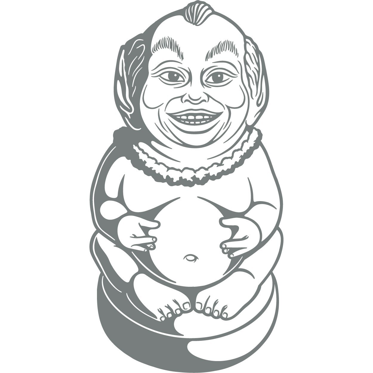 Totem India - Sticker Decorativ - Gri Metal - 62 x 120 cm