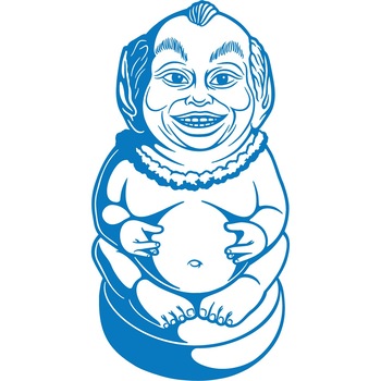 Totem India - Sticker Decorativ - Albastru - 62 x 120 cm Totem India - Sticker Decorativ - Albastru - 62 x 120 cm