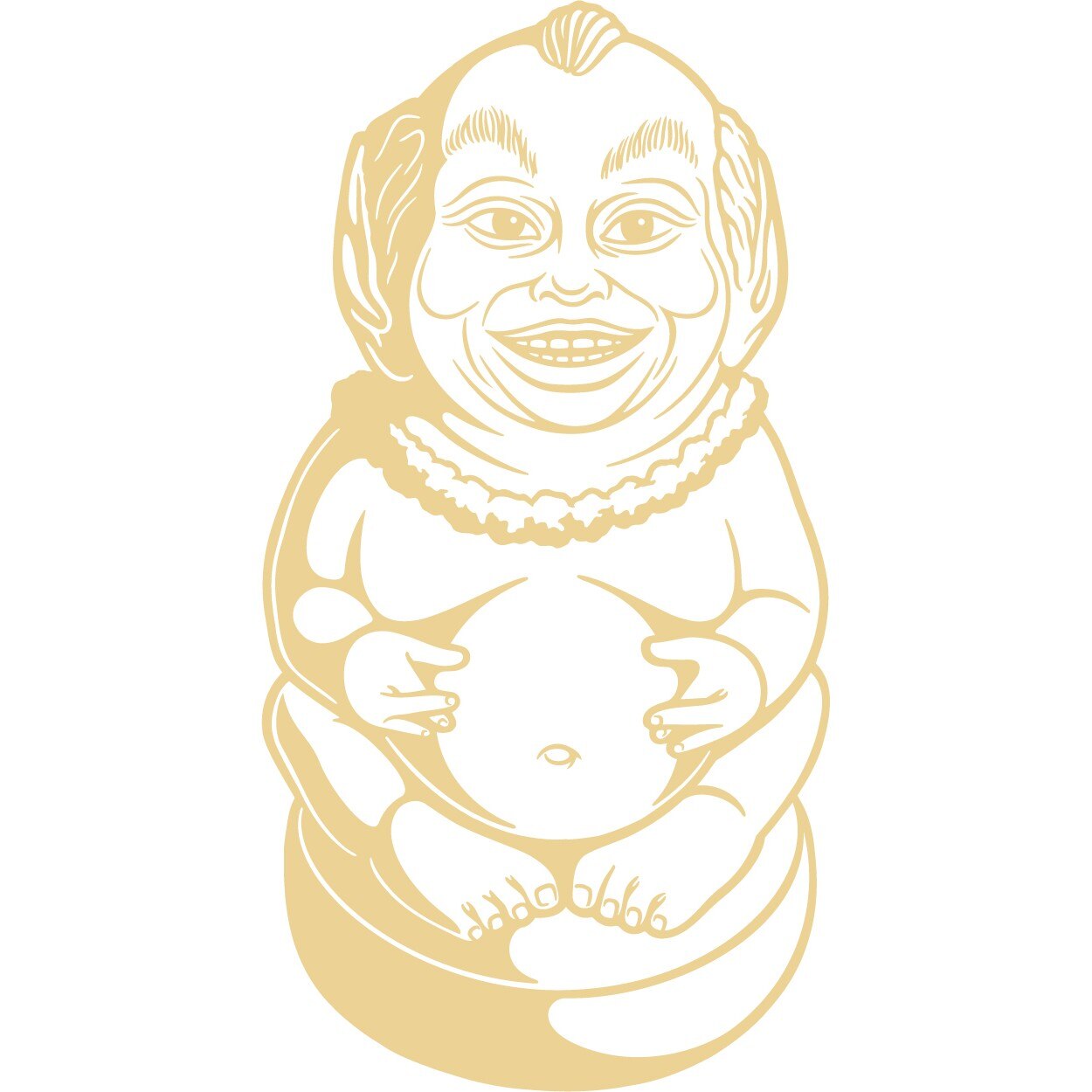 Totem India - Sticker Decorativ - Bej - 62 x 120 cm