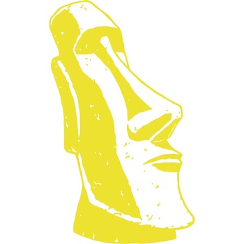 Statuie Moai - Sticker Decorativ - Lemon - 96 x 160 cm Statuie Moai - Sticker Decorativ - Lemon - 96 x 160 cm