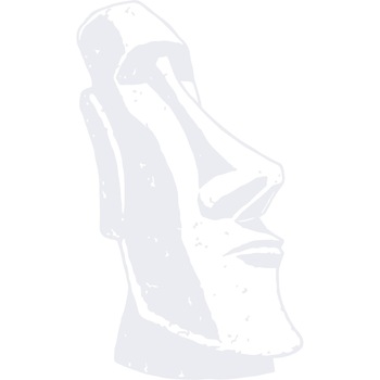 Statuie Moai - Sticker Decorativ - Alb polar - 96 x 160 cm Statuie Moai - Sticker Decorativ - Alb polar - 96 x 160 cm