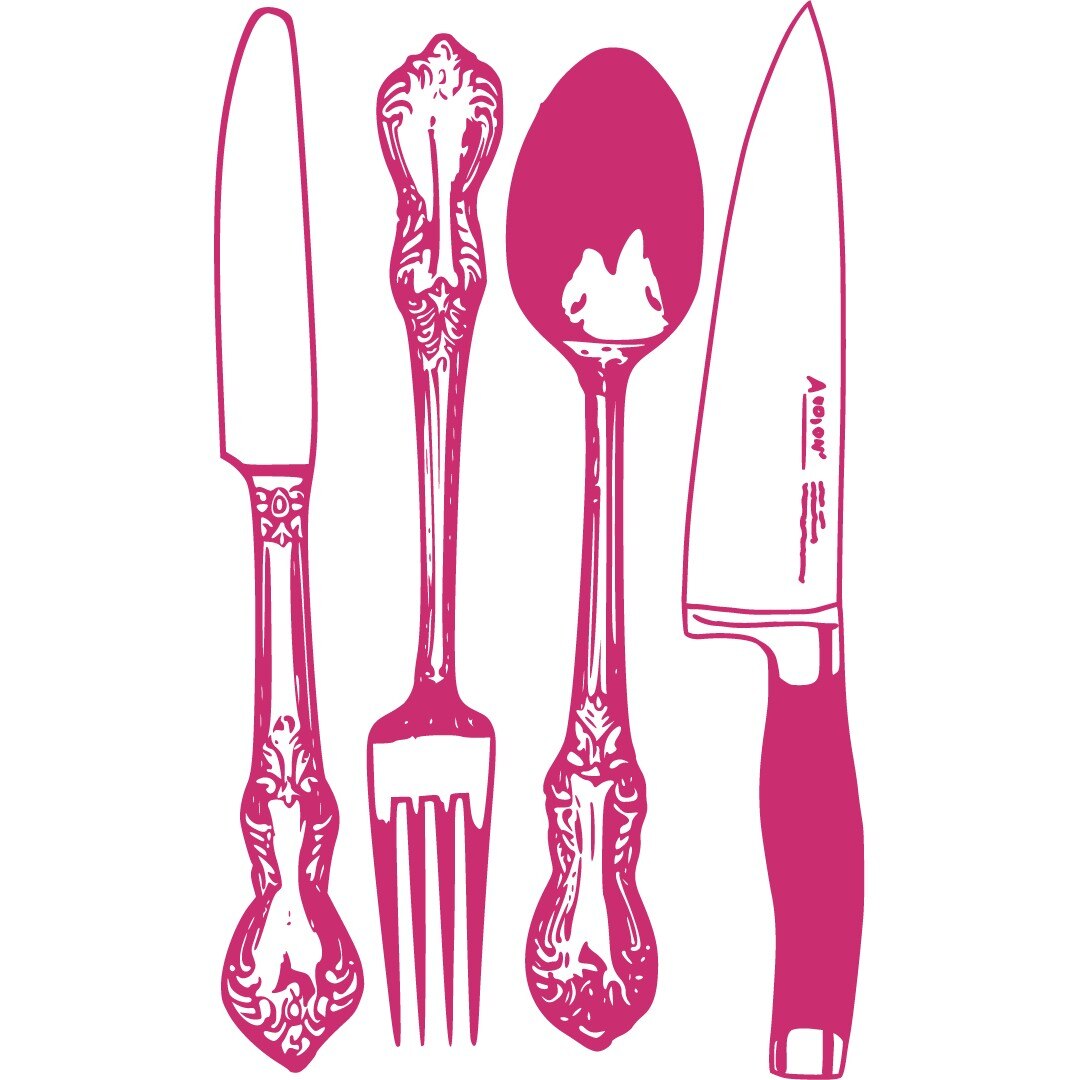 Tacamurile - Sticker Decorativ - Magenta - 75 x 101 cm