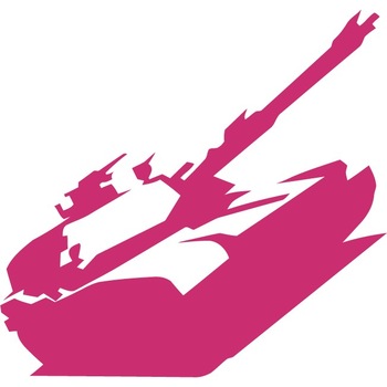 Tanc - Sticker Decorativ - Magenta - 116 x 63 cm Tanc - Sticker Decorativ - Magenta - 116 x 63 cm