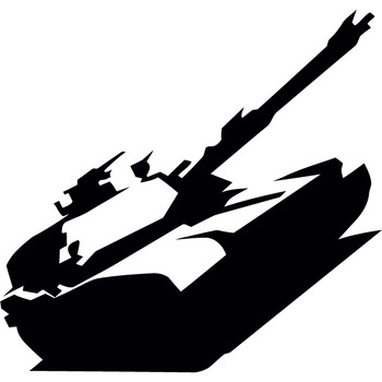 Tanc - Sticker Decorativ - Negru - 116 x 63 cm Tanc - Sticker Decorativ - Negru - 116 x 63 cm