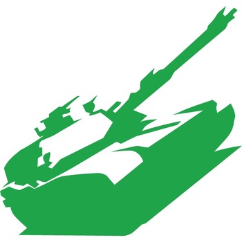 Tanc - Sticker Decorativ - Verde - 116 x 63 cm Tanc - Sticker Decorativ - Verde - 116 x 63 cm