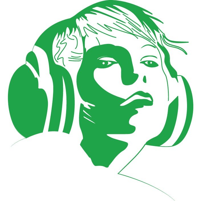 Tipa cu casca - Sticker Decorativ - Verde - 83 x 90 cm