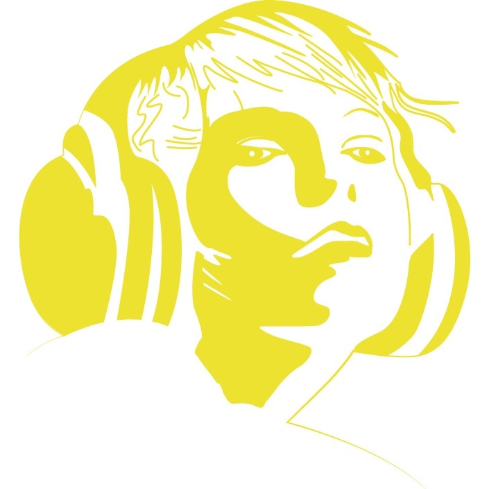 Tipa cu casca - Sticker Decorativ - Lemon - 83 x 90 cm