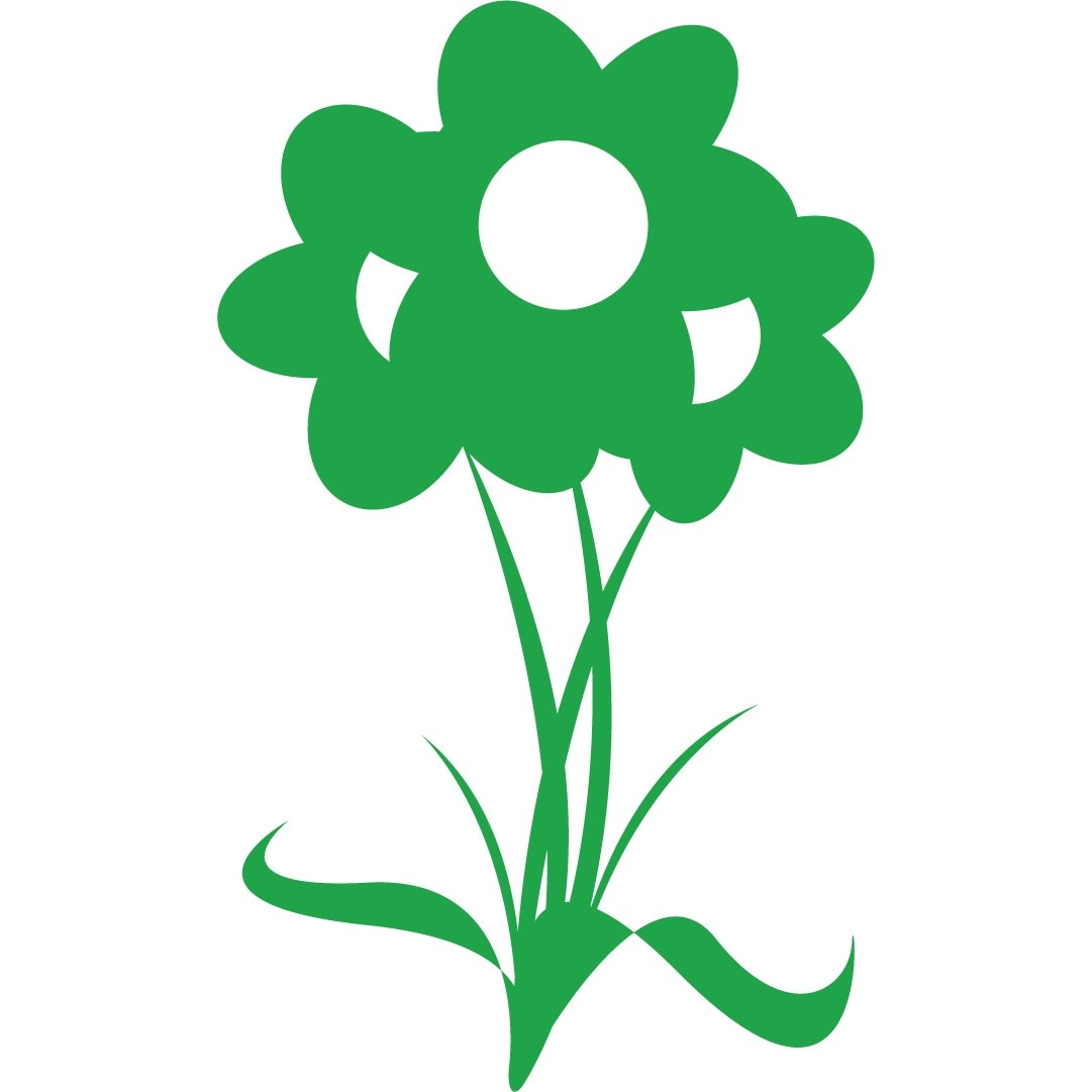 Decoratiune florala - Sticker Decorativ - Verde - 75 x 125 cm