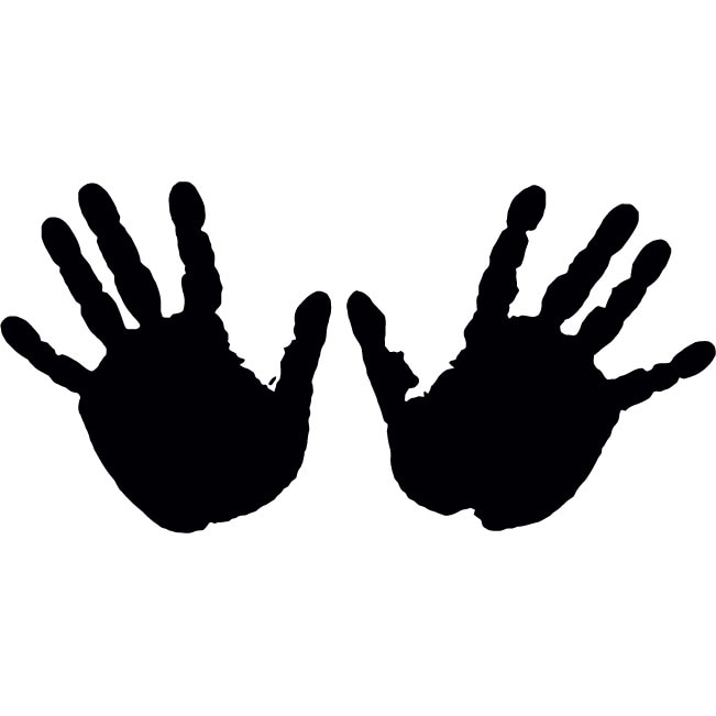 Stop - Sticker Decorativ - Negru - 121 x 60 cm