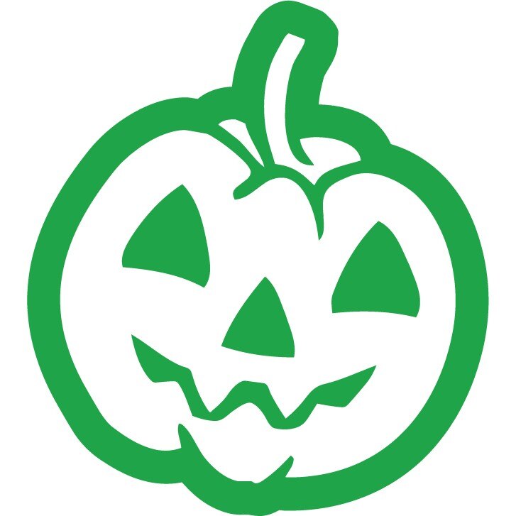 Dovleacul - Sticker Decorativ - Verde - 83 x 92 cm