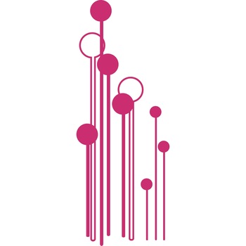 Abstract si modern - Sticker Decorativ - Magenta - 51 x 135 cm Abstract si modern - Sticker Decorativ - Magenta - 51 x 135 cm