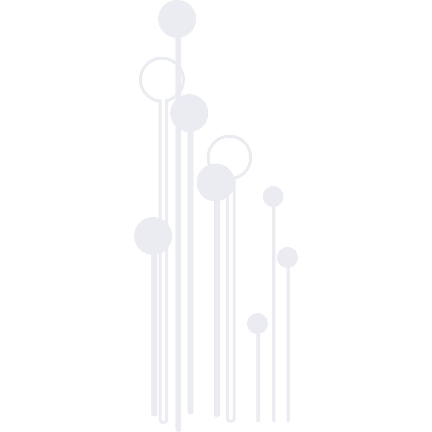 Abstract si modern - Sticker Decorativ - Alb polar - 68 x 179 cm