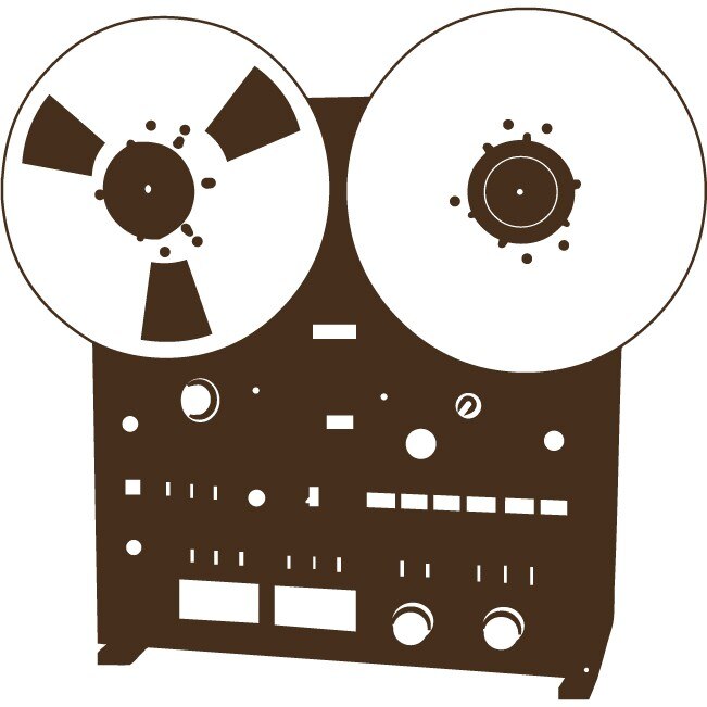 Casetofon clasic - Sticker Decorativ - Choco - 112 x 110 cm