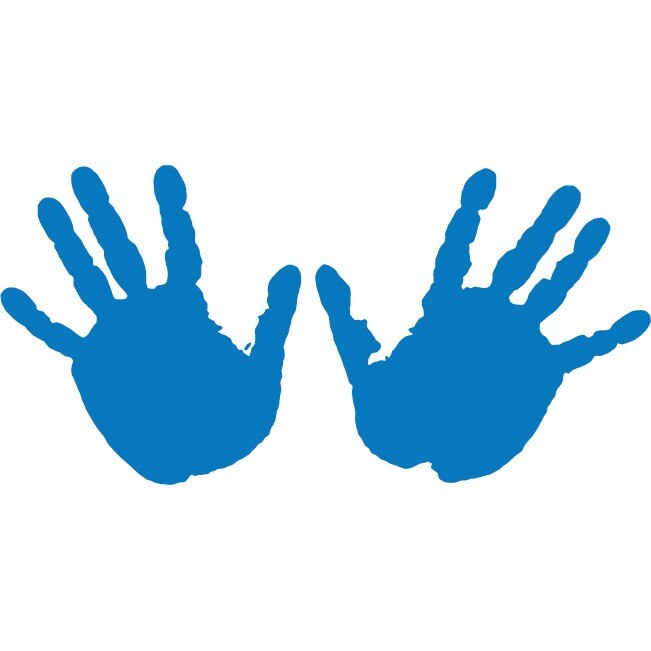 Stop - Sticker Decorativ - Albastru - 121 x 60 cm