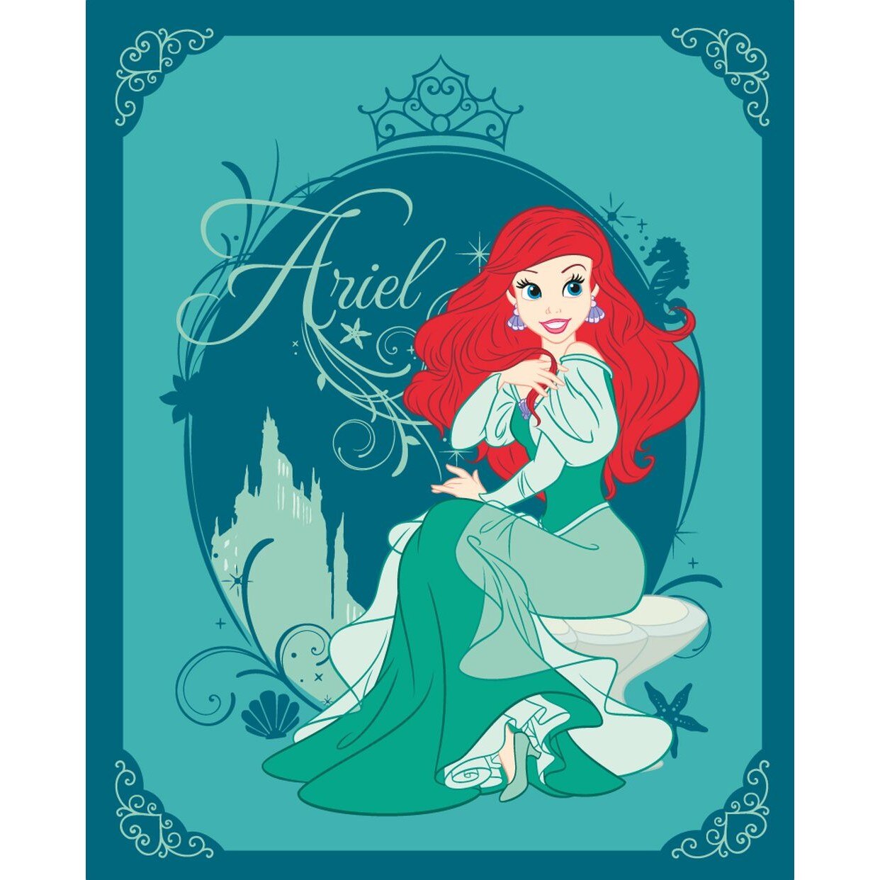 Disney Patura Fleece 120 x 150 cm Princess Ariel