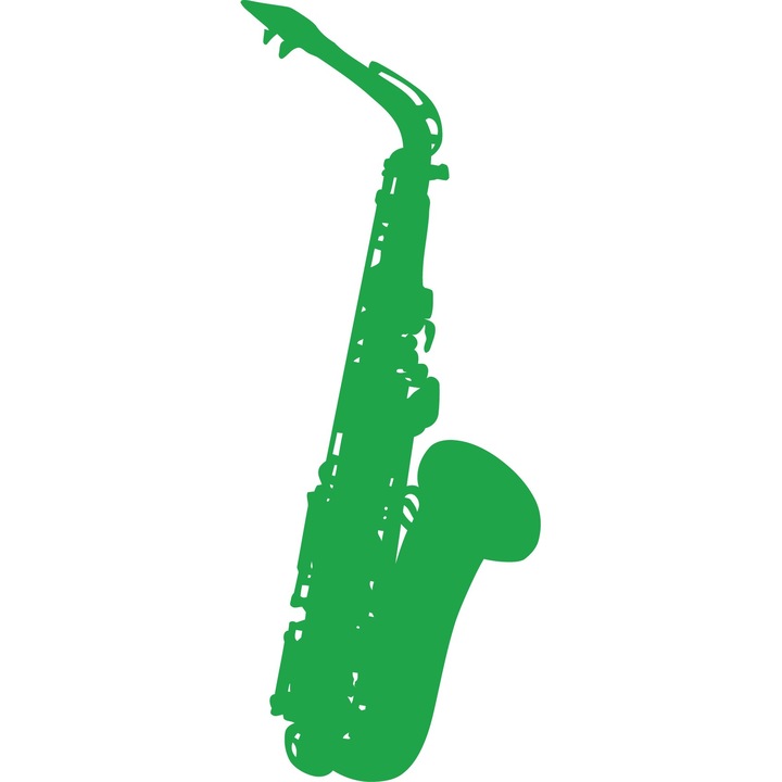 Saxofonul- Sticker Decorativ - Verde - 49 x 128 cm