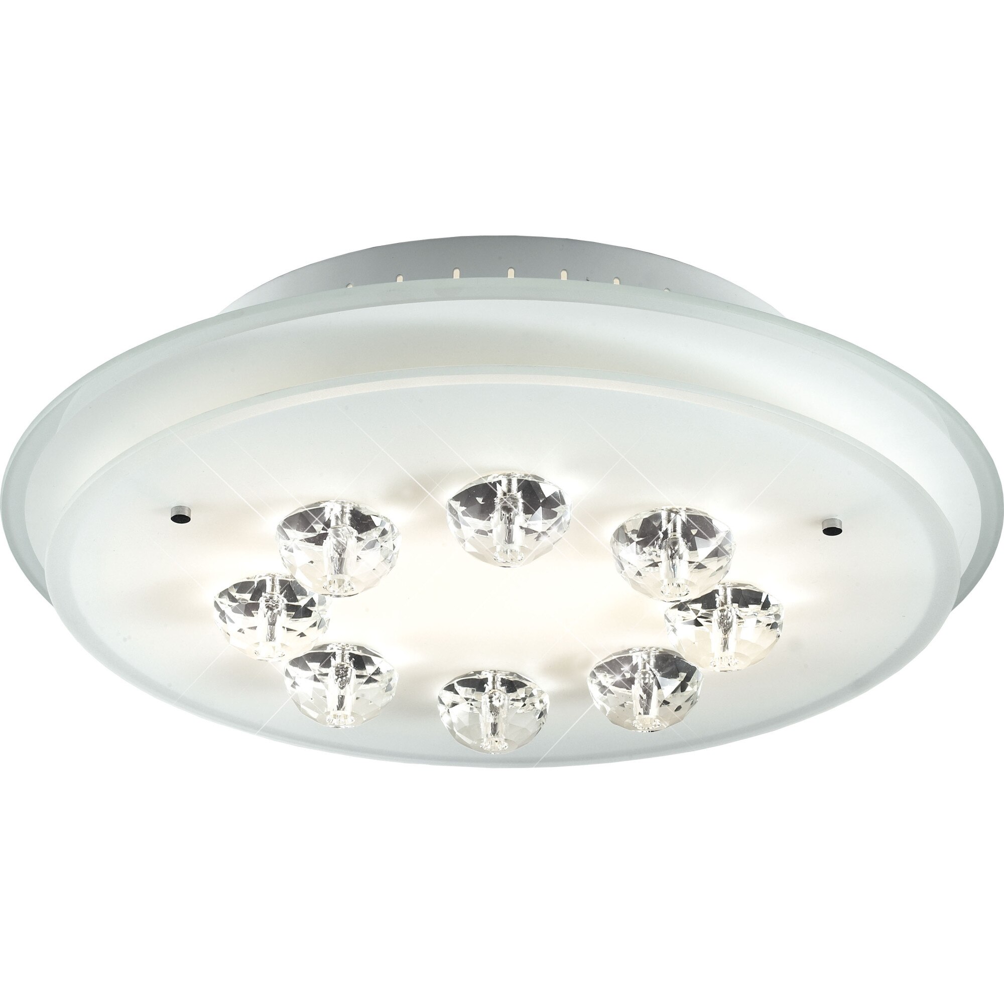 Plafoniera moderna cromata Diamantis cu surse ECO halogen incluse 2 x 70W, 40117, Esto Lighting Austria