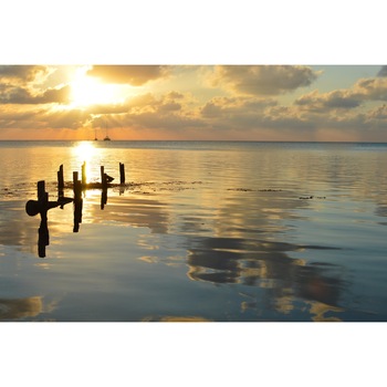 Tablou canvas apus pe mare, 70x50 cm Tablou canvas apus pe mare, 70x50 cm