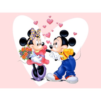 Tablou Mickey and Minnie, 70x50 cm Tablou Mickey and Minnie, 70x50 cm