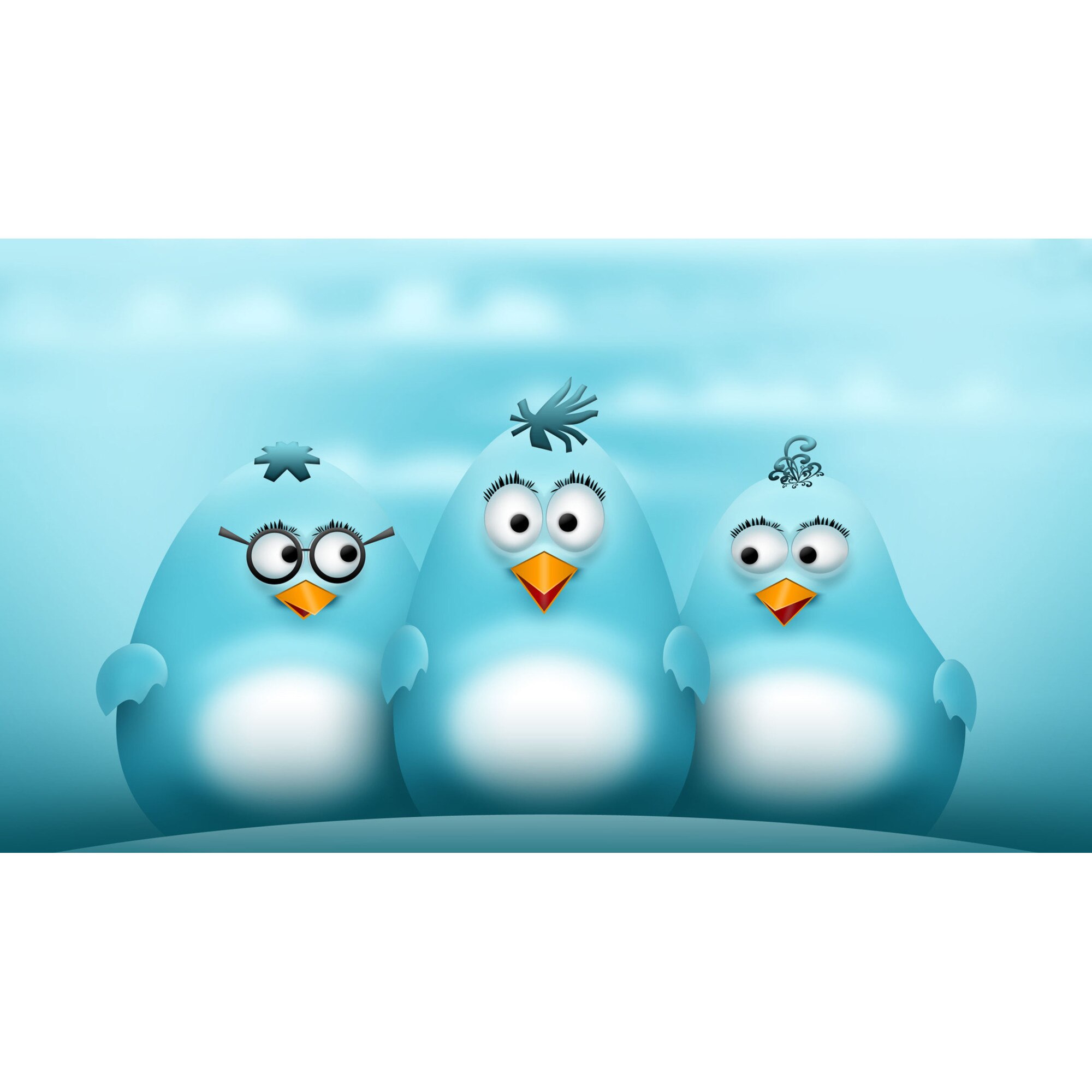 Tablou camera copii, pinguini, 70x50 cm