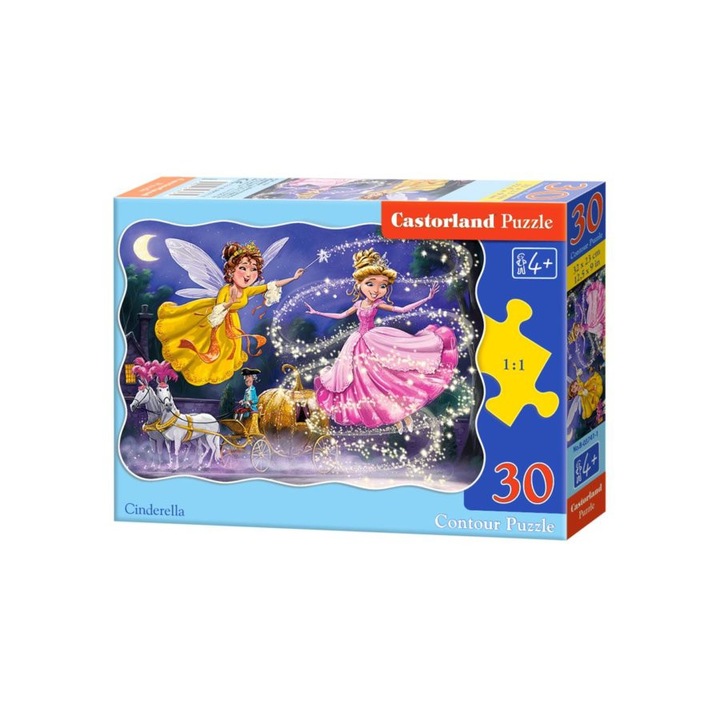 30 darabos Mesefigurás kirakó Hamupipőke