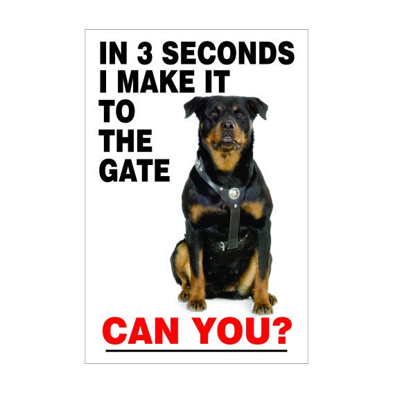 Indicator Caine de paza (rottweiler), 20x30cm