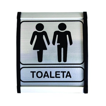 Indicator aluminiu Toaleta , 12x10cm Indicator aluminiu Toaleta , 12x10cm