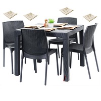 set exterior gradina tiliviche masa patrata classi ratan 90x90x75cm 4 scaune sunny rattan polipropilenfibra sticla culoare cafea4 perne scaun imagen 55_0_
0