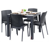 set exterior gradina pisagua masa patrata classi ratan 90x90x75cm 4 scaune sunny rattan polipropilenfibra sticla culoare cafea imagen 23_0_
0