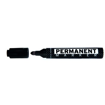 Permanent marker, varf rotund, negru Permanent marker, varf rotund, negru