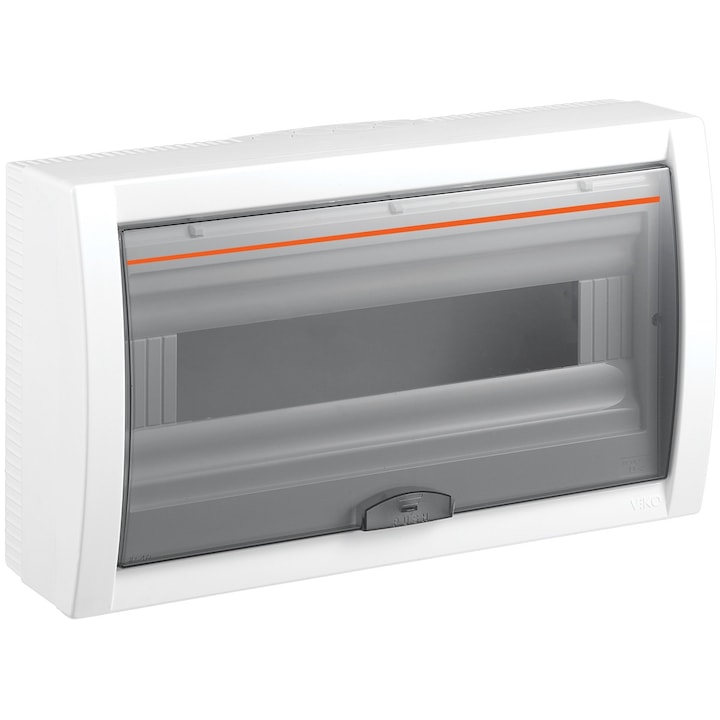 Tablou electric Viko VL-CS18.A, 1 rand x 18 module, Montaj aparent, Alb