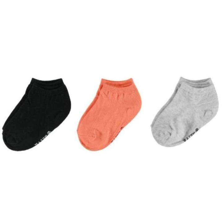 Комплект 3 чифта чорапи Mayoral 10538, Черен/Оранжев/Сив, 12 г.