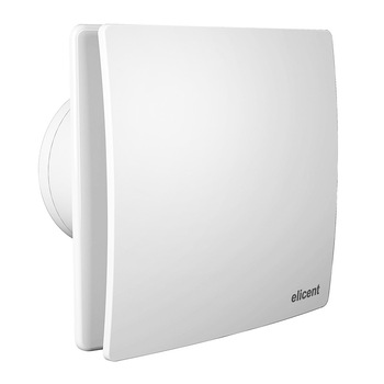 Ventilator baie Elicent Elegance 120MHY, Diametru racord 119 mm, Clapeta antiretur, Senzor de umiditate, Motor long life 30000h, Debit 165mc/h, IPX4, Alb Ventilator baie Elicent Elegance 120MHY, Diametru racord 119 mm, Clapeta antiretur, Senzor de umiditate, Motor long life 30000h, Debit 165mc/h, IPX4, Alb