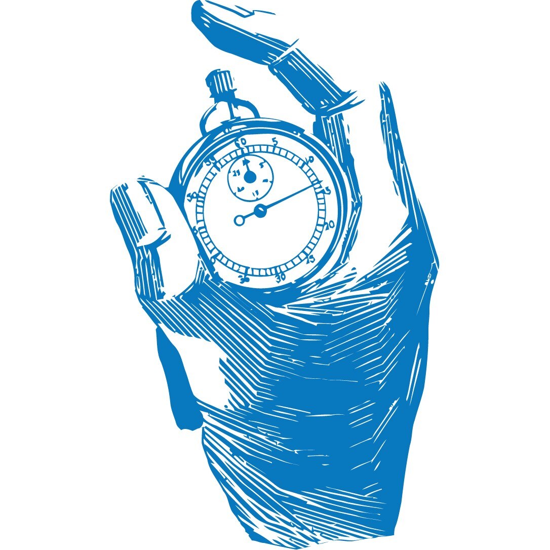 Timpul - Sticker Decorativ - Albastru - 83 x 138 cm