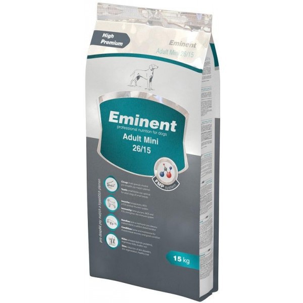 Hrana uscata pentru caini Eminent, Adult Mini, 15 kg