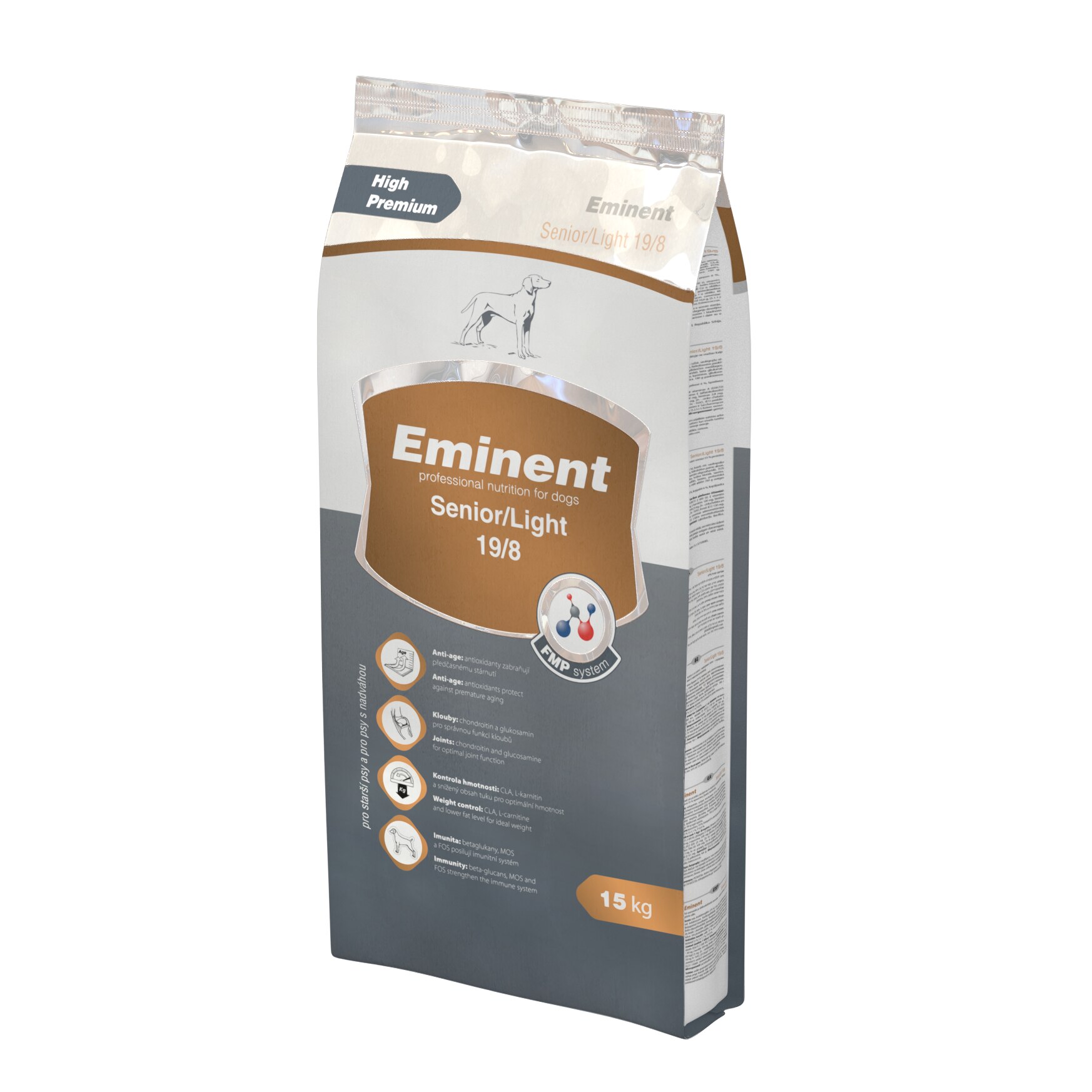 Hrana uscata pentru caini, Eminent, Senior Light, 15 kg