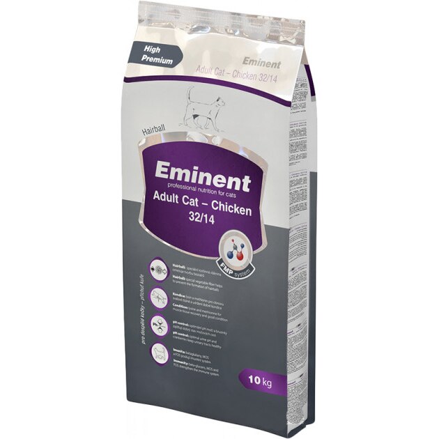 Hrana uscata pentru pisici Eminent, Adult, Pui, 10 kg