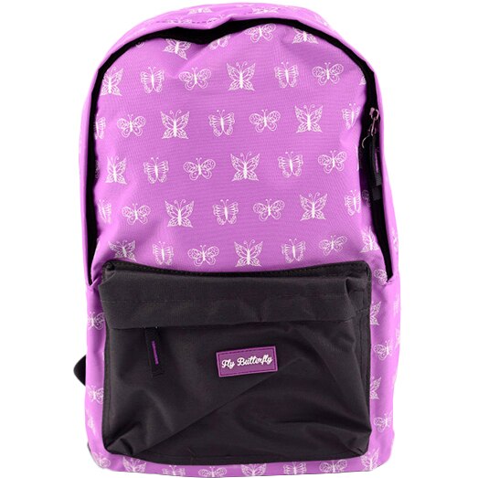 Ghiozdan School Friendly gimnaziu, Violet, fluturi