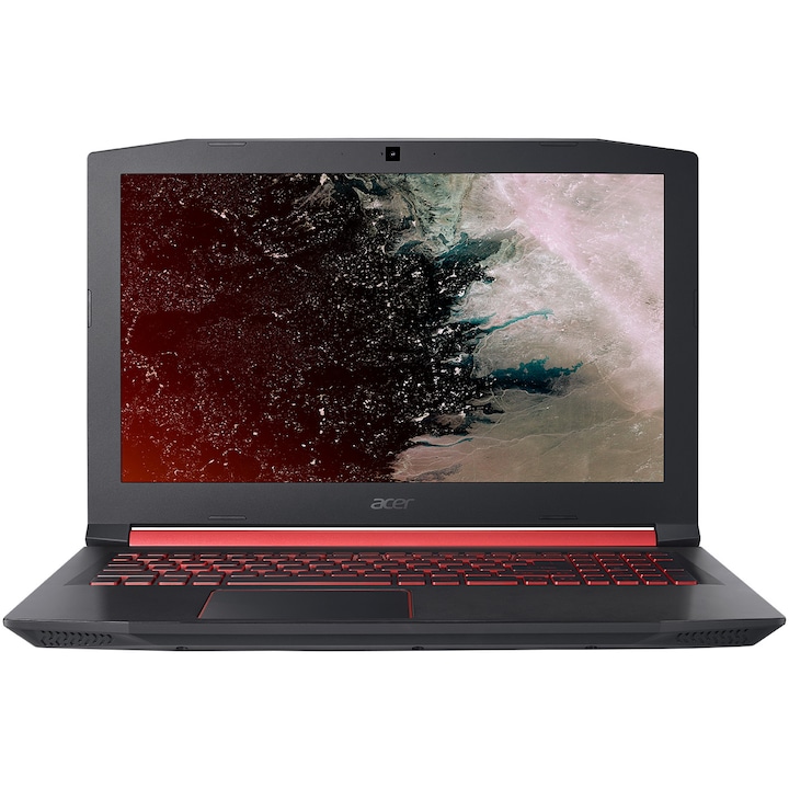 Laptop Gaming Acer Nitro 5 AN515-52-75HJ cu procesor Intel® Core™ i7-8750H pana la 4.10 GHz, Coffee Lake, 15.6", Full HD, IPS, 8GB, 256GB SSD, NVIDIA® GeForce® GTX 1050Ti 4GB, Linux, Shale Black