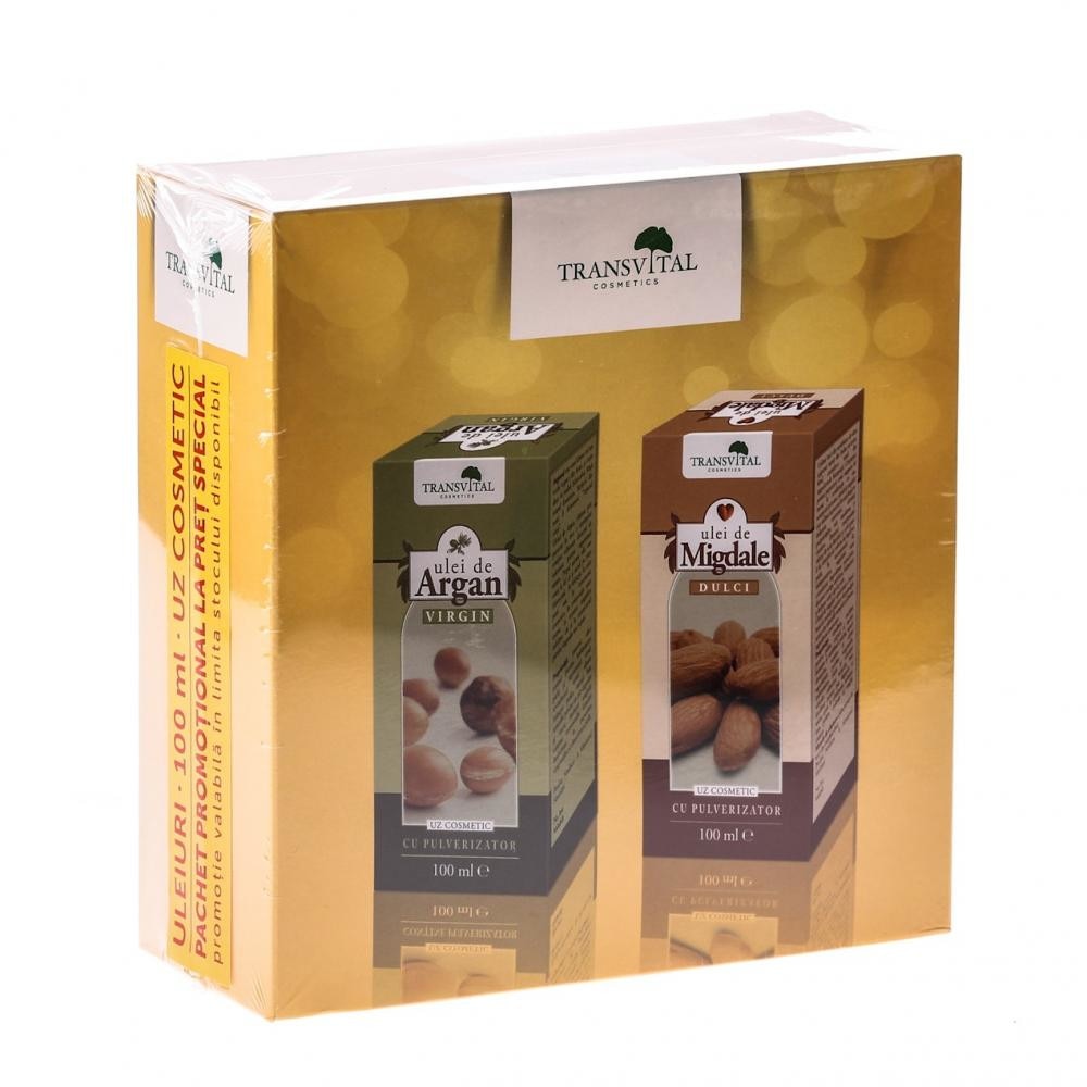 Pachet uleiuri- Ulei de argan, Ulei de migdale dulci 200 ml