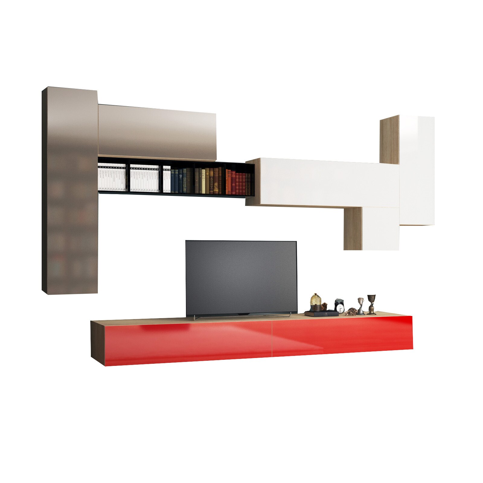 Set Mobilier Livingroom JOIN- 31, pal melaminat, 16 x 28 mm, Cant ABS 0.6 mm