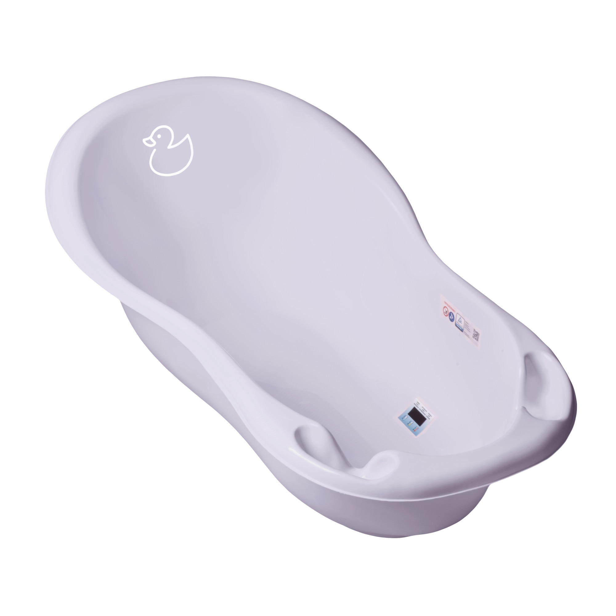Cadita copii 86 cm Duck Mov cu senzor de temperatura