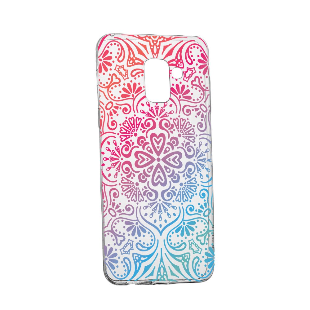Husa Silicon, Transparent, Slim, Nonfigurativ, Samsung Galaxy J6 2018
