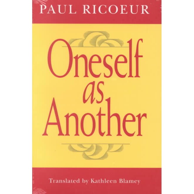 Oneself as Another (Paper) de Ricoeur