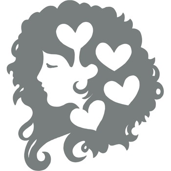 Femeia artistica - Sticker Decorativ - Gri Metal - 110 x 119 cm Femeia artistica - Sticker Decorativ - Gri Metal - 110 x 119 cm