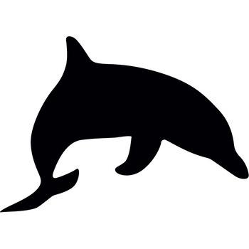 Delfinul - Sticker Decorativ - Negru - 155 x 110 cm Delfinul - Sticker Decorativ - Negru - 155 x 110 cm