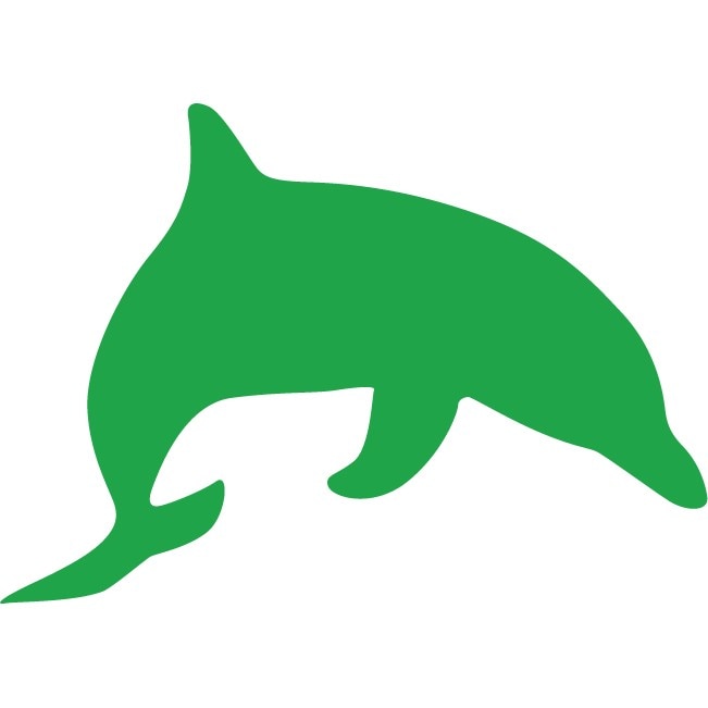 Delfinul - Sticker Decorativ - Verde - 117 x 83 cm